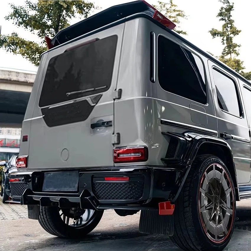 Rocket B900 Dry Carbon Fiber Rear Diffuser Lip for G Wagon Body Kit W464 G63 G500 G550 2019y+ W463A G63 Kit